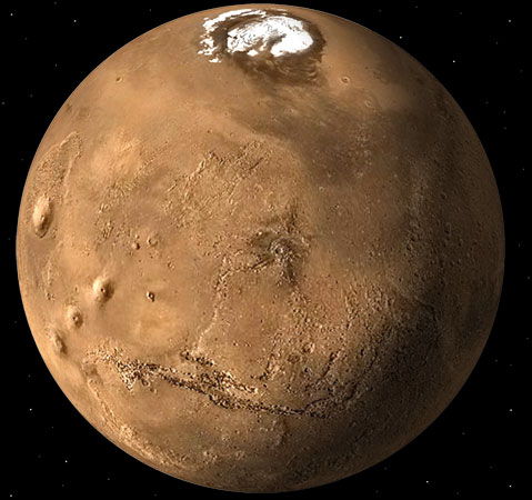 Mars with Digital Dune Database Overlay